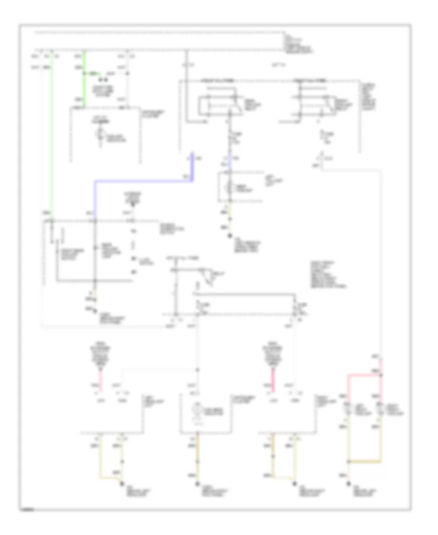 Headlights Wiring Diagram, with Xenon Lamps (2 of 2) for Mercedes-Benz ML320 2003
