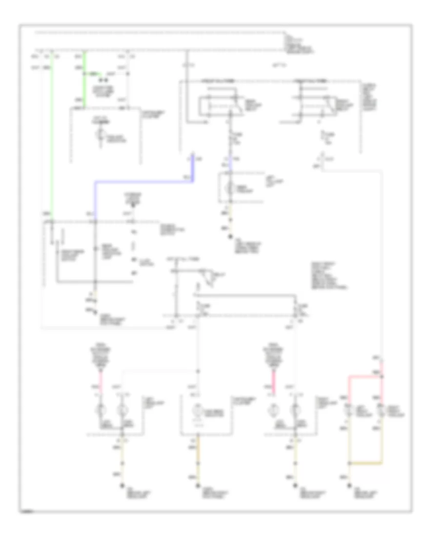 Headlights Wiring Diagram, without Xenon Lamps (2 of 2) for Mercedes-Benz ML320 2003