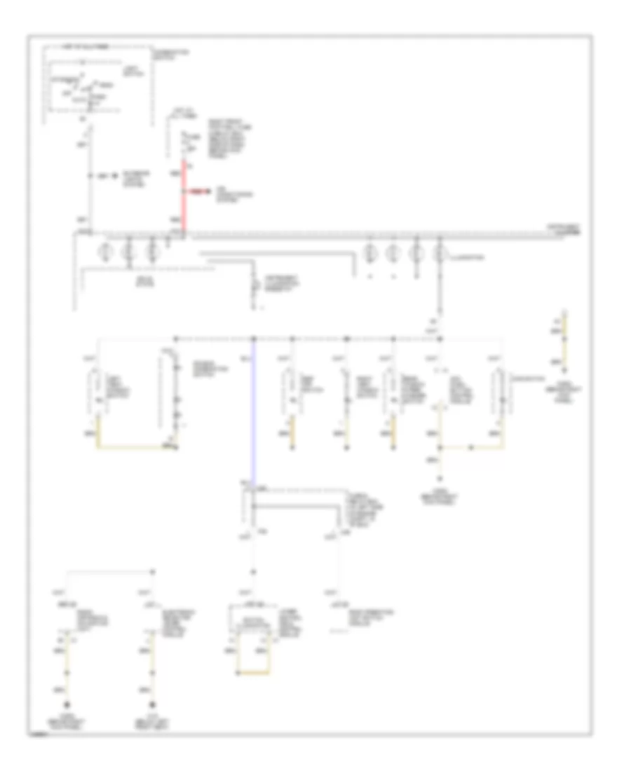 Instrument Illumination Wiring Diagram for Mercedes Benz ML320 2003