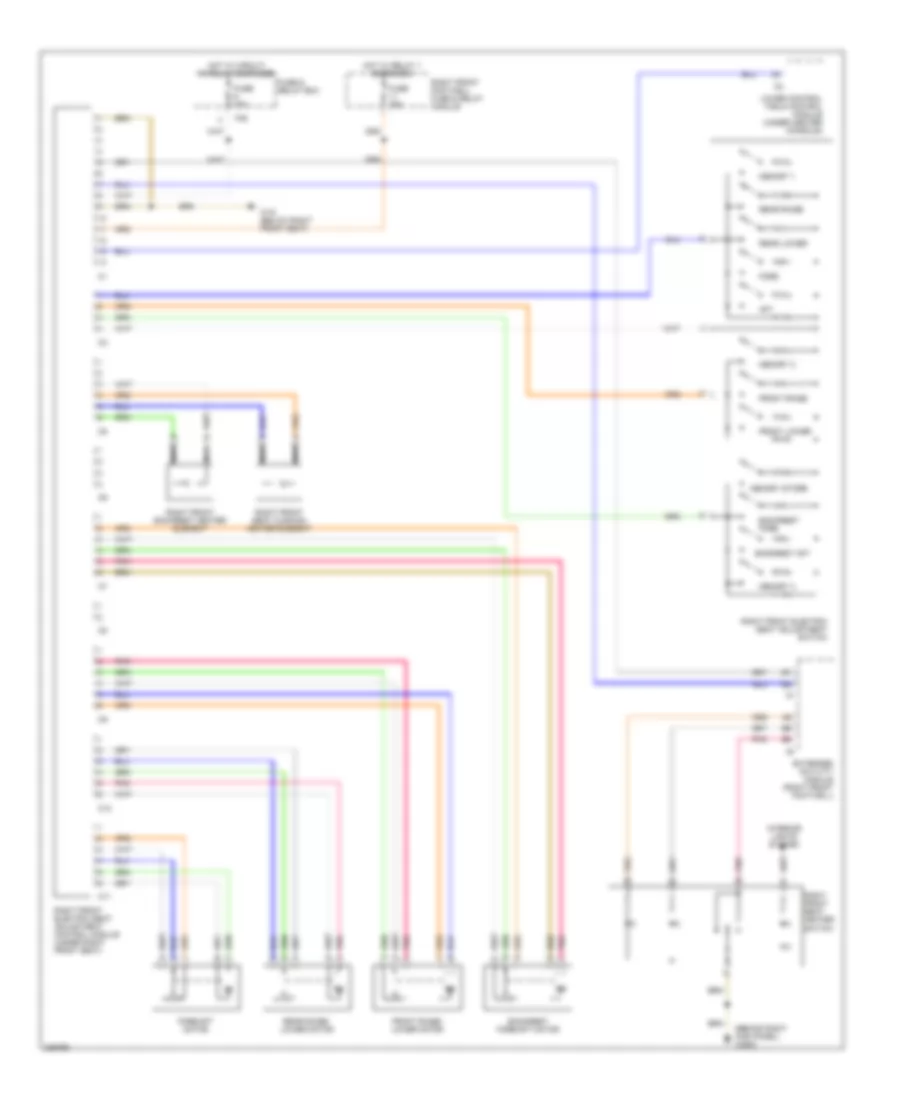 Passengers Memory Seat Wiring Diagram for Mercedes-Benz ML320 2003