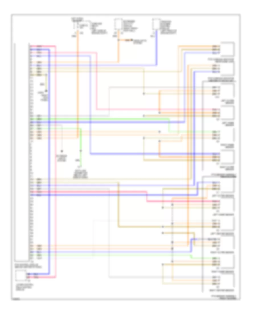 Parking Assistant Wiring Diagram for Mercedes Benz ML320 2003