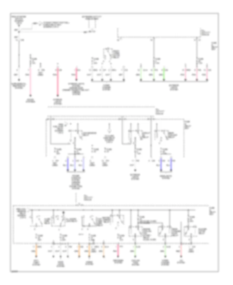Power Distribution Wiring Diagram (2 of 4) for Mercedes-Benz ML320 2003