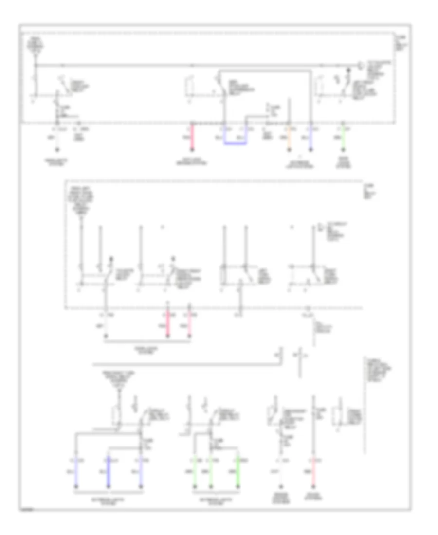 Power Distribution Wiring Diagram (3 of 4) for Mercedes-Benz ML320 2003