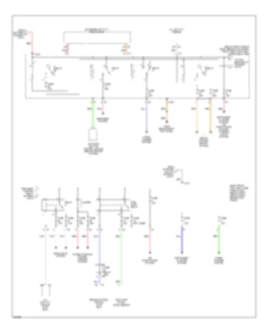 Power Distribution Wiring Diagram (4 of 4) for Mercedes-Benz ML320 2003