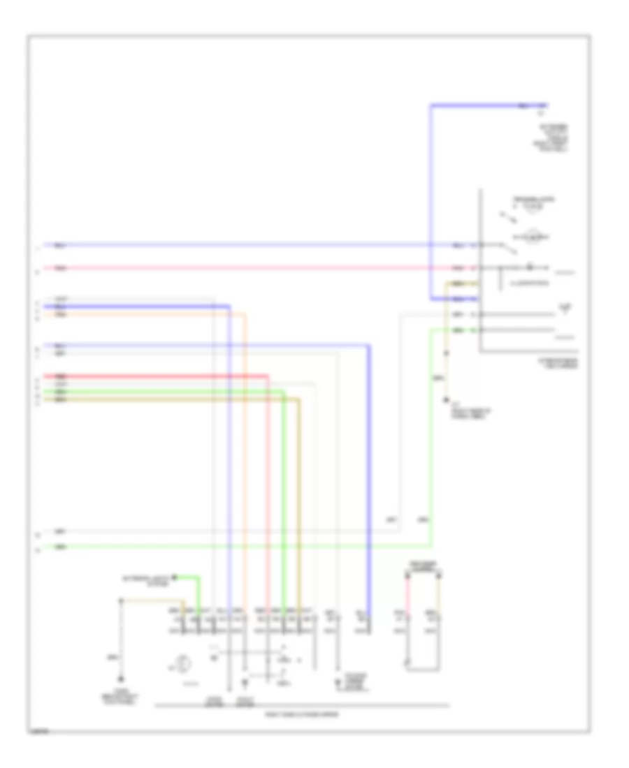 Power Mirrors Wiring Diagram (2 of 2) for Mercedes-Benz ML320 2003