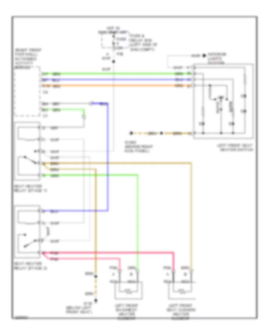 Drivers Heated Seat Wiring Diagram for Mercedes-Benz ML320 2003