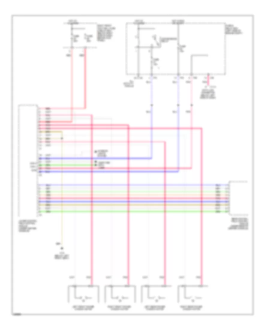 Power Windows Wiring Diagram for Mercedes-Benz ML320 2003