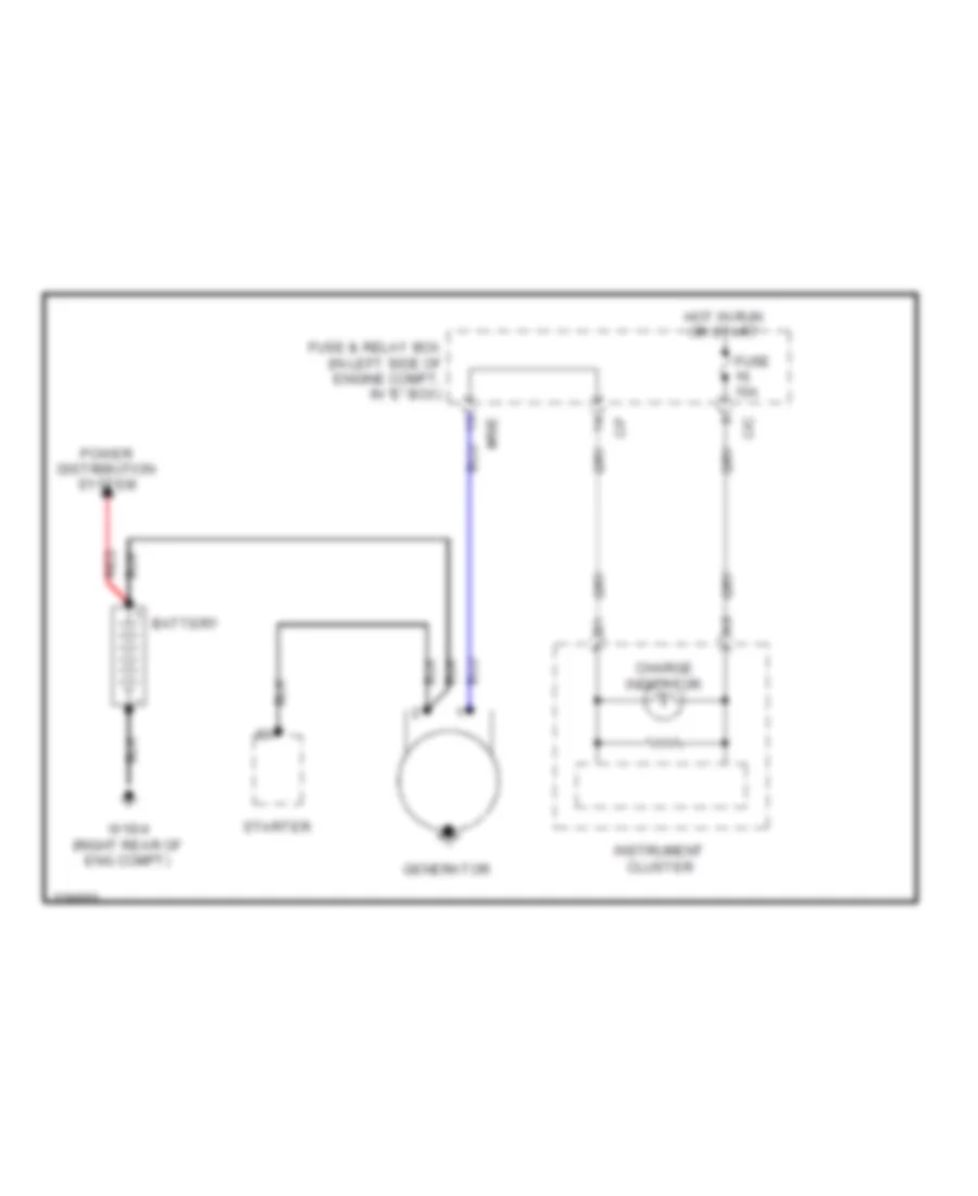 Charging Wiring Diagram for Mercedes-Benz ML320 2003
