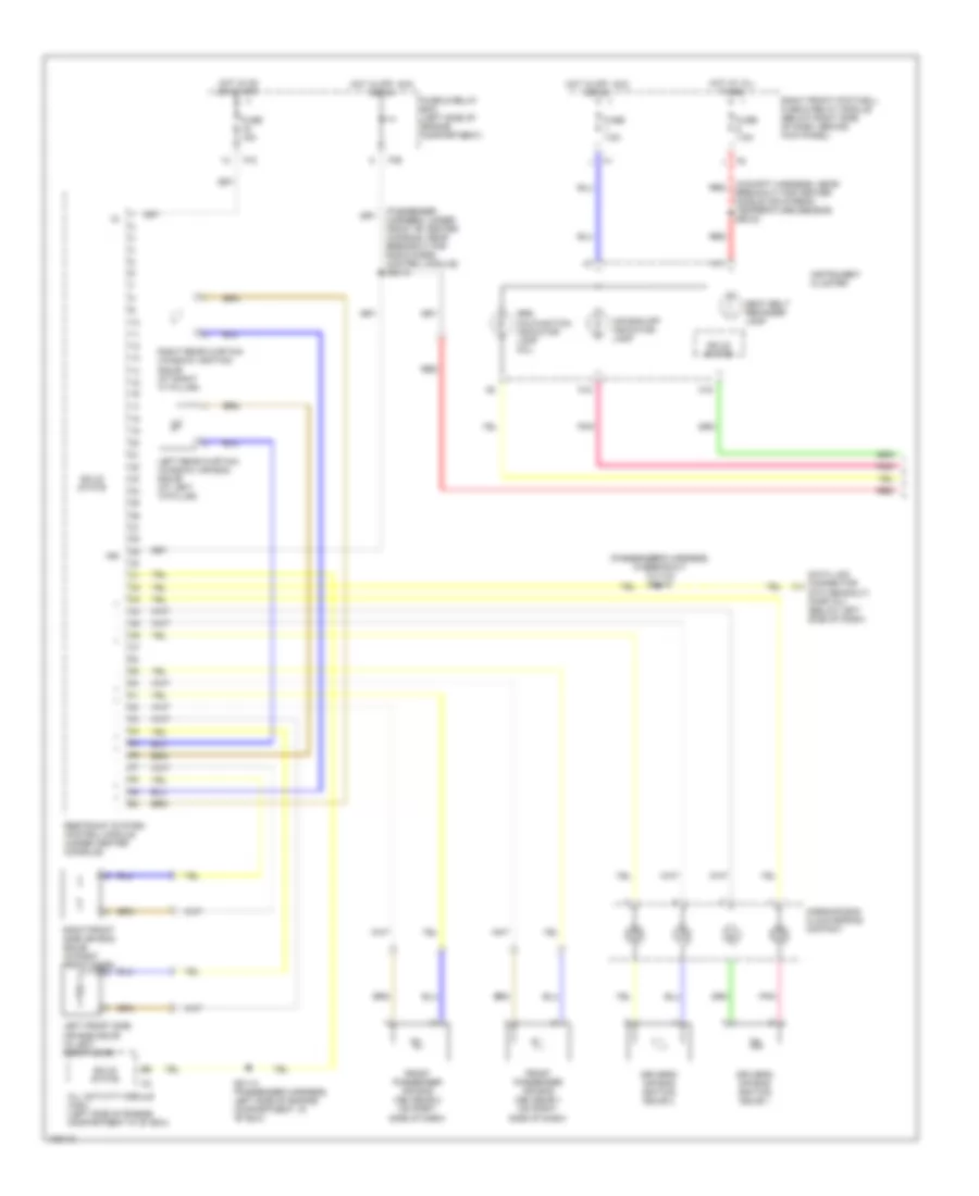 Supplemental Restraints Wiring Diagram 1 of 2 for Mercedes Benz ML320 2003