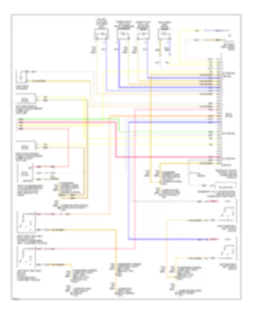 Supplemental Restraints Wiring Diagram 2 of 2 for Mercedes Benz ML320 2003