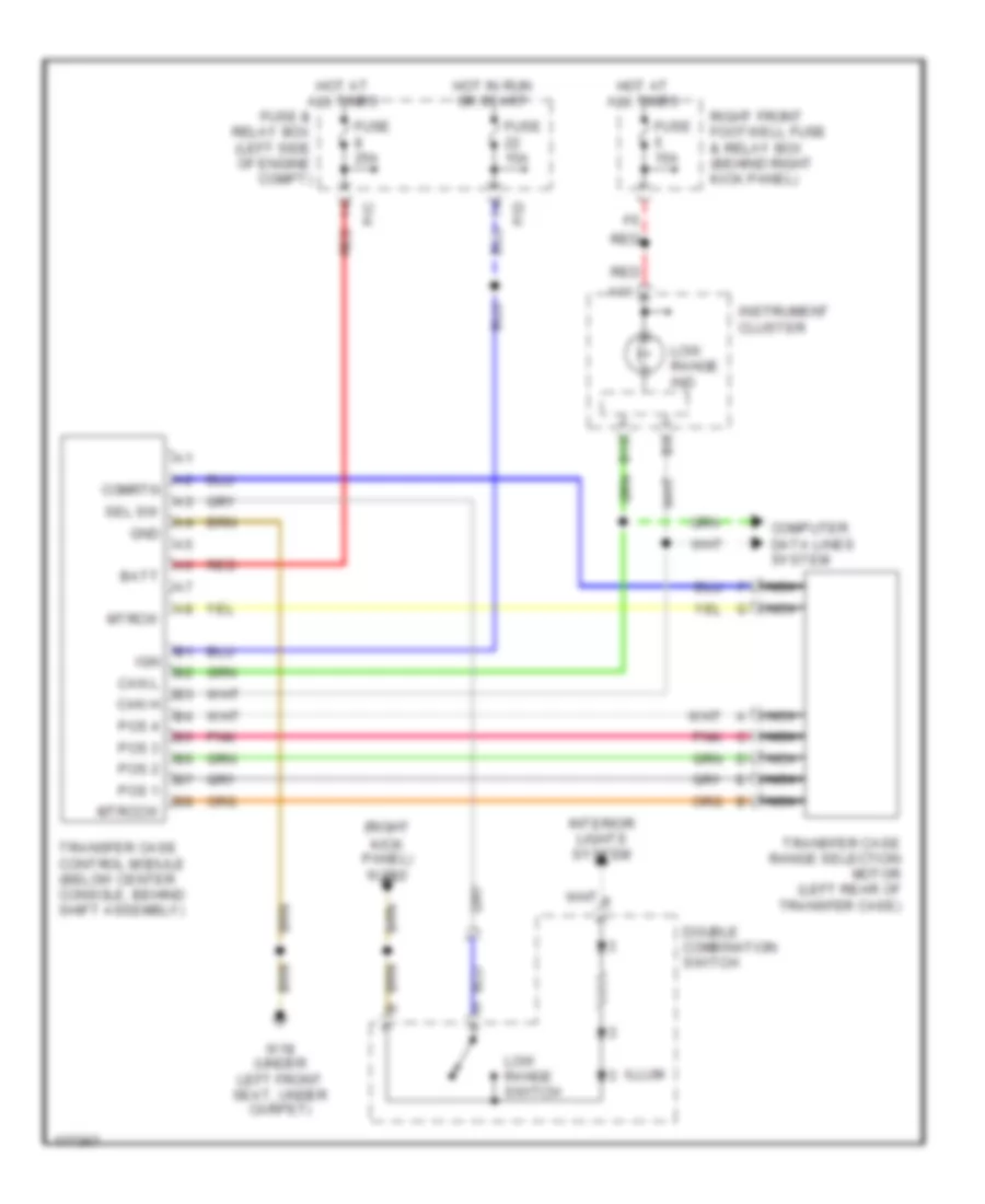 4WD Wiring Diagram for Mercedes Benz ML320 2003