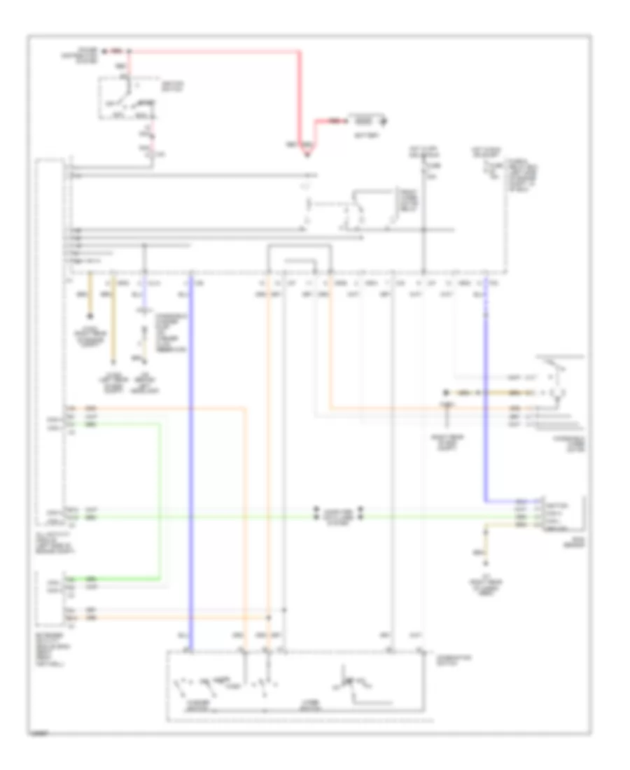 Front Wiper Washer Wiring Diagram for Mercedes Benz ML320 2003