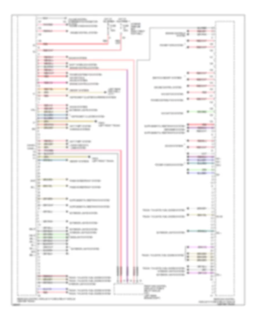 Rear SAM Control Module Wiring Diagram for Mercedes Benz S550 4Matic 2011