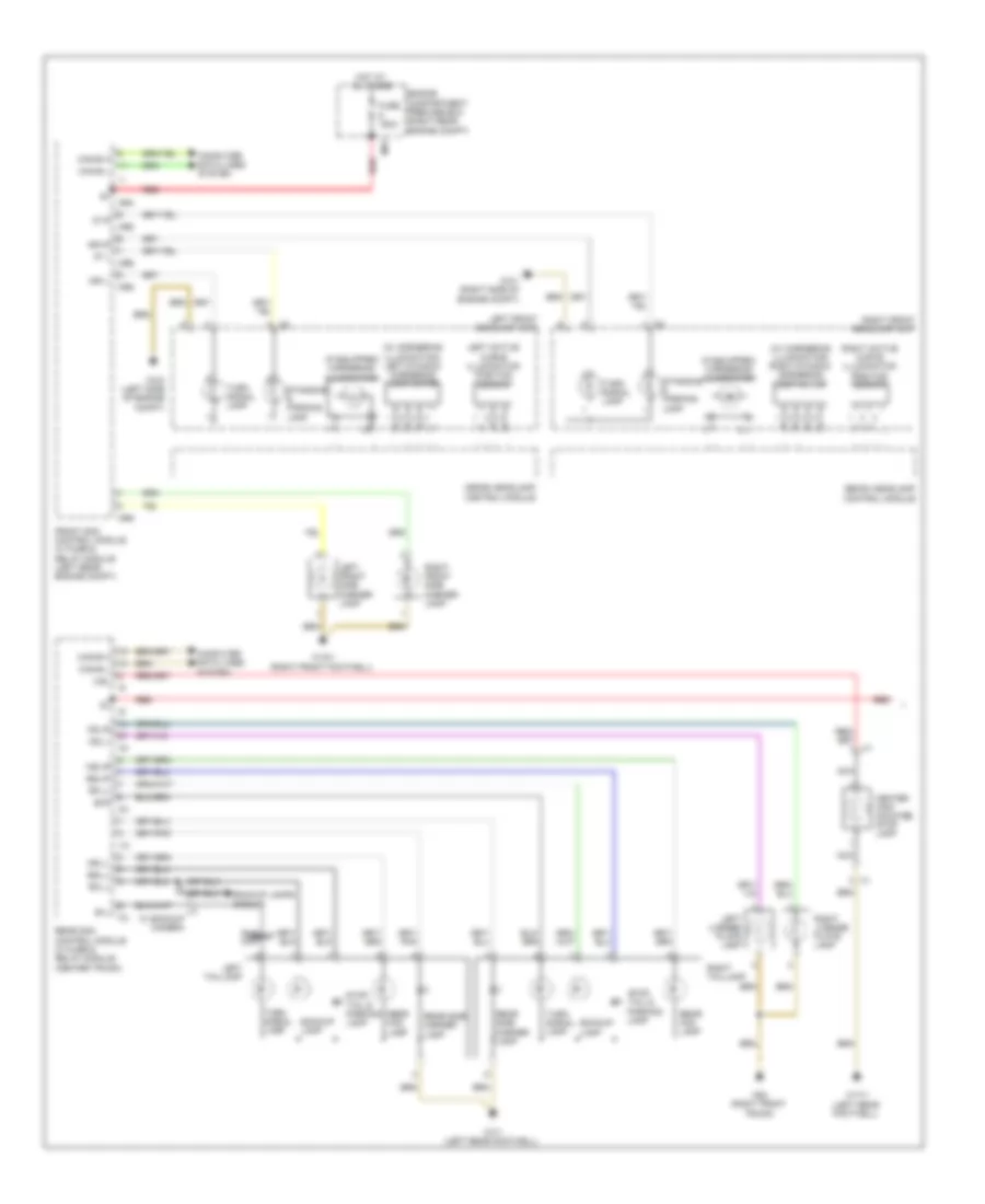 Exterior Lamps Wiring Diagram (1 of 2) for Mercedes-Benz S550 4Matic 2011