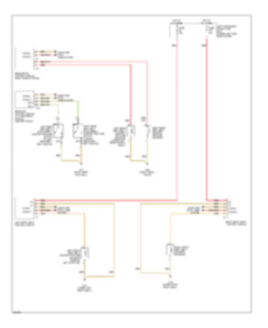 Passive Restraints Wiring Diagram for Mercedes Benz S550 4Matic 2011
