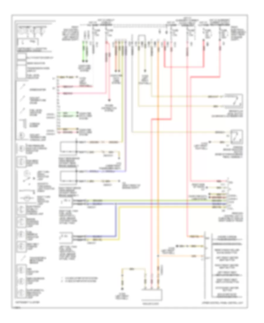 Instrument Cluster Wiring Diagram for Mercedes Benz CLS550 2013