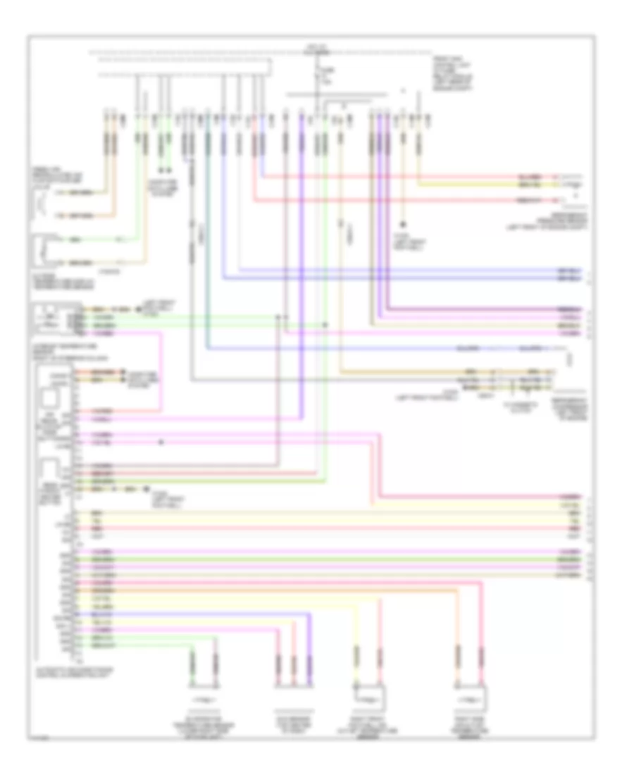 Automatic AC Wiring Diagram, without Thermotronic (1 of 2) for Mercedes-Benz C250 2012