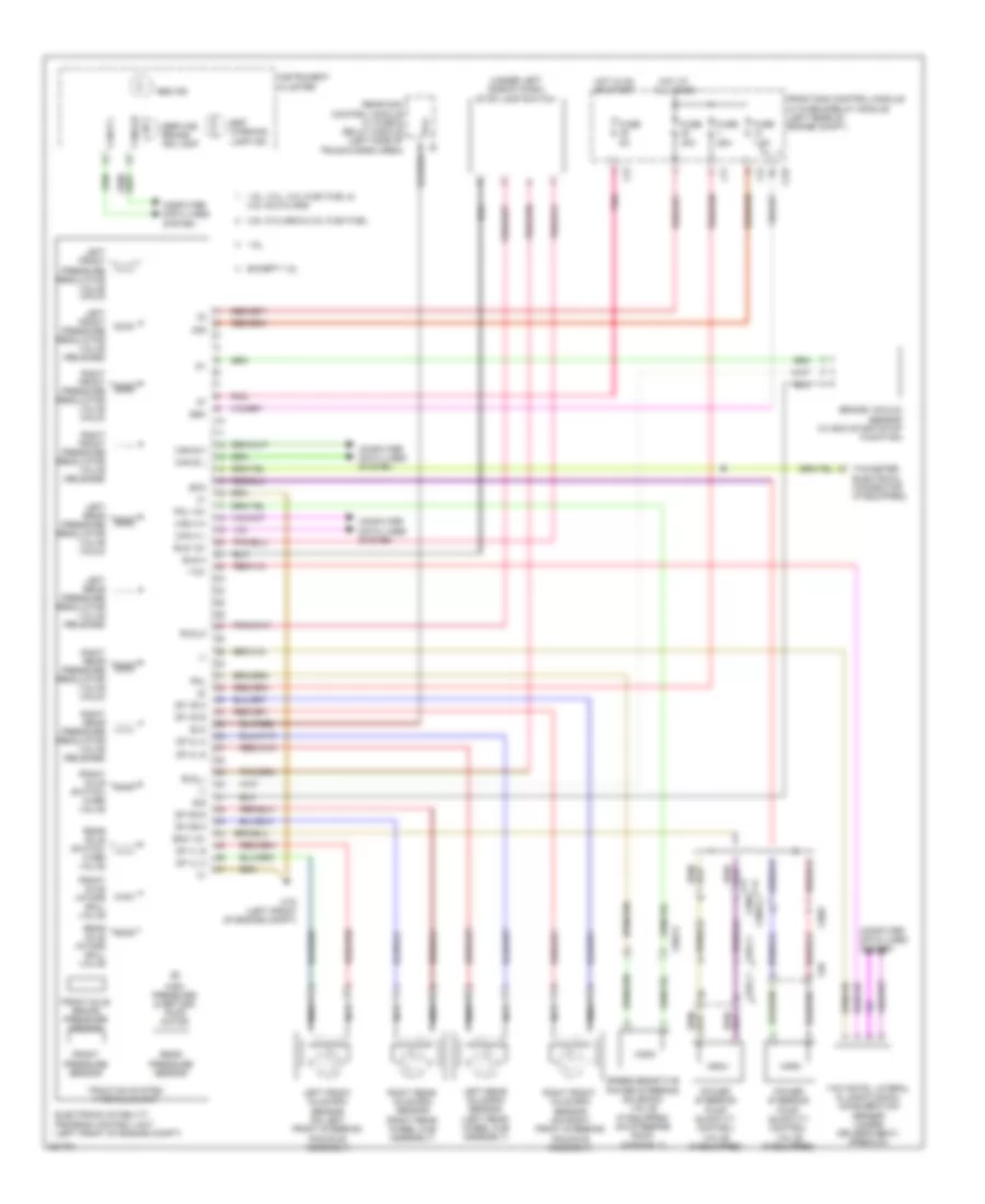 Anti-lock Brakes Wiring Diagram for Mercedes-Benz C250 2012