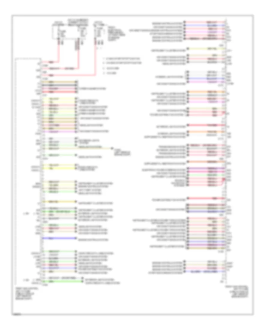 Front SAM Control Module Wiring Diagram 1 of 2 for Mercedes Benz C250 2012