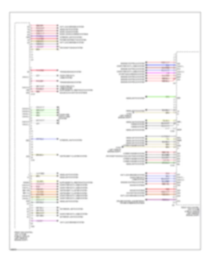 Front SAM Control Module Wiring Diagram 2 of 2 for Mercedes Benz C250 2012