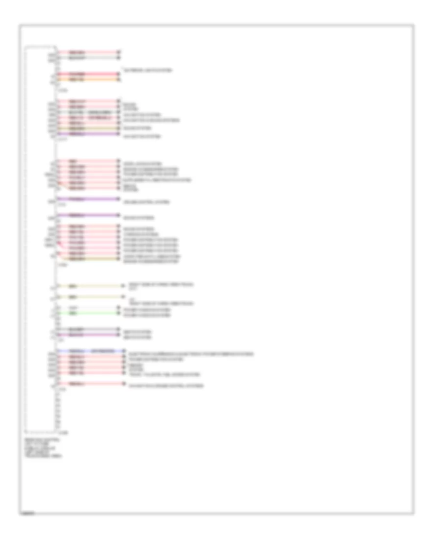 Rear SAM Control Module Wiring Diagram 2 of 2 for Mercedes Benz C250 2012