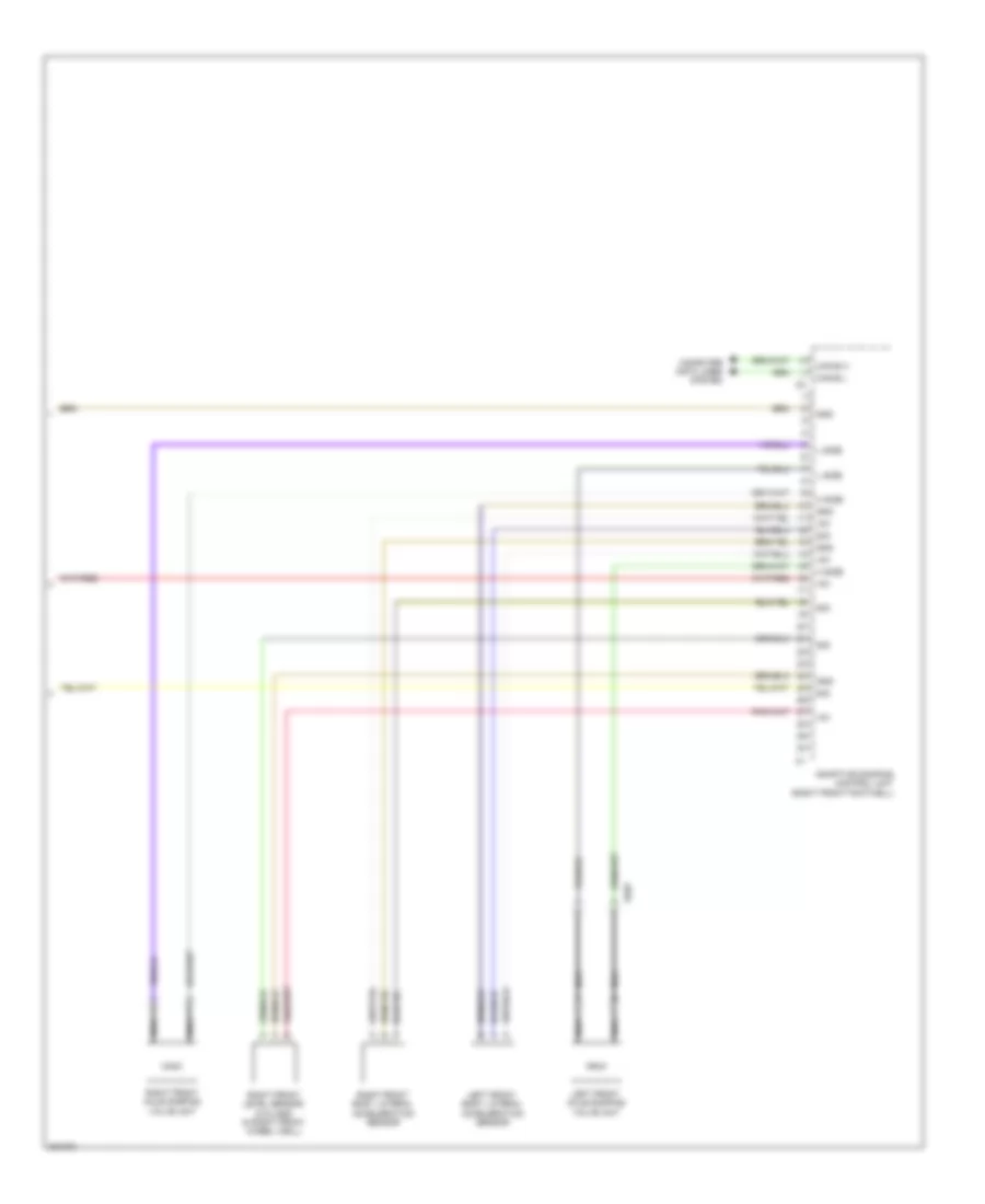 Electronic Suspension Wiring Diagram 2 of 2 for Mercedes Benz C250 2012