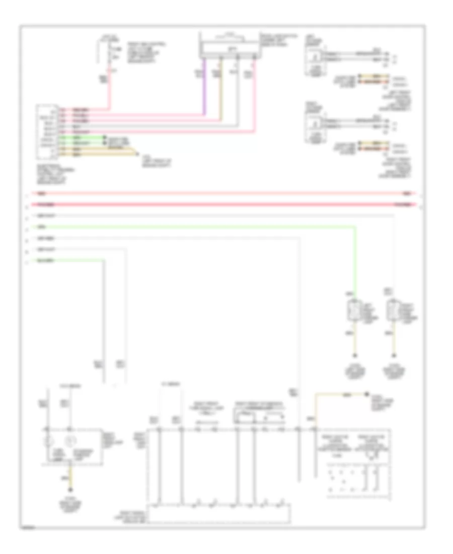 Exterior Lamps Wiring Diagram (2 of 3) for Mercedes-Benz C250 2012