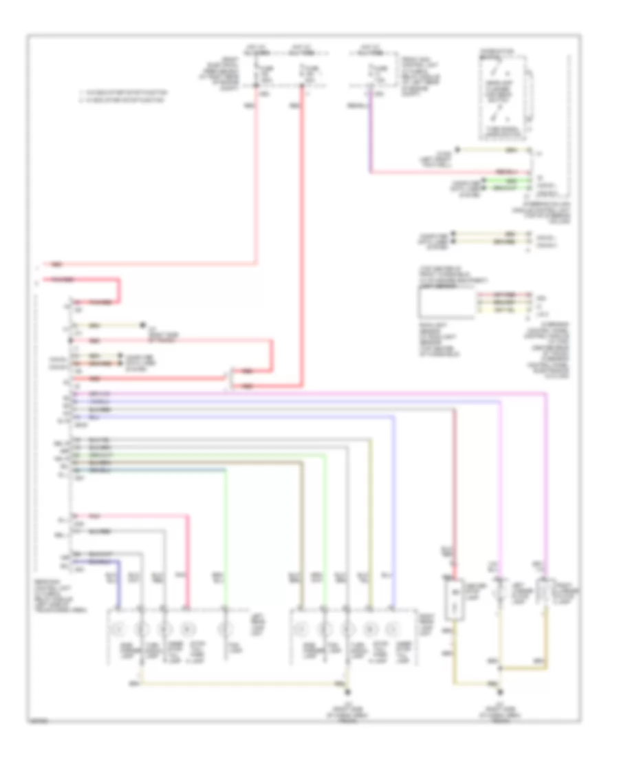 Exterior Lamps Wiring Diagram 3 of 3 for Mercedes Benz C250 2012