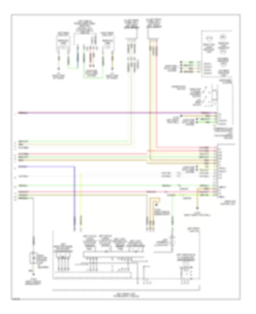 Headlights Wiring Diagram, with Xenon Lamps (2 of 2) for Mercedes-Benz C250 2012