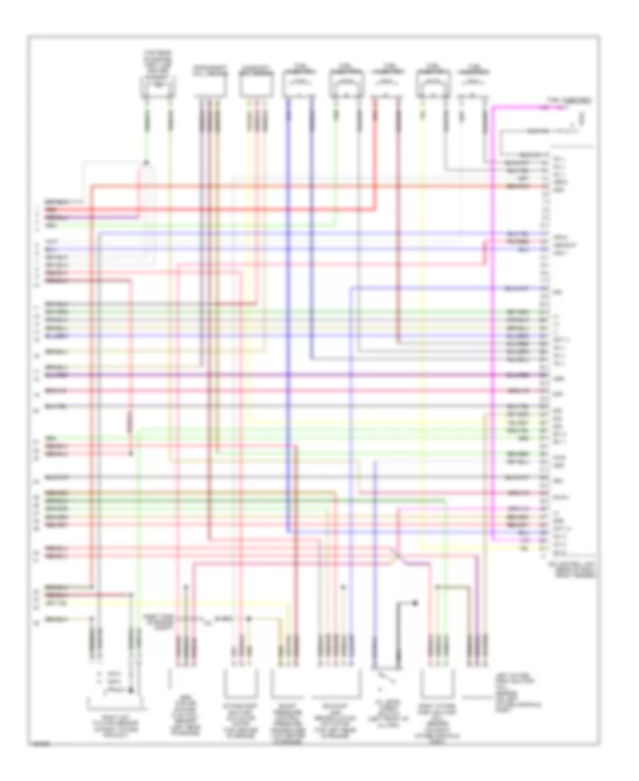 Headlights Wiring Diagram, without Xenon Lamps for Mercedes-Benz C250 2012