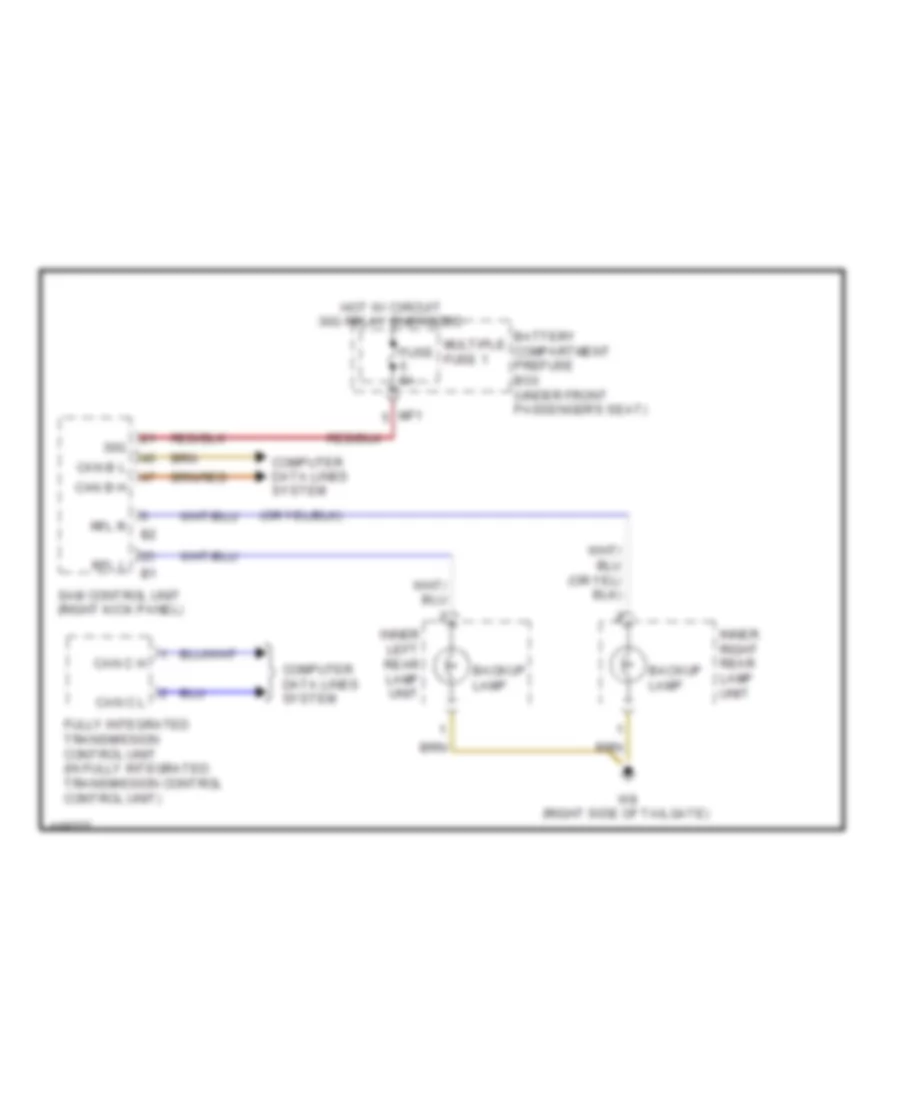 Horn Wiring Diagram for Mercedes-Benz C250 2012
