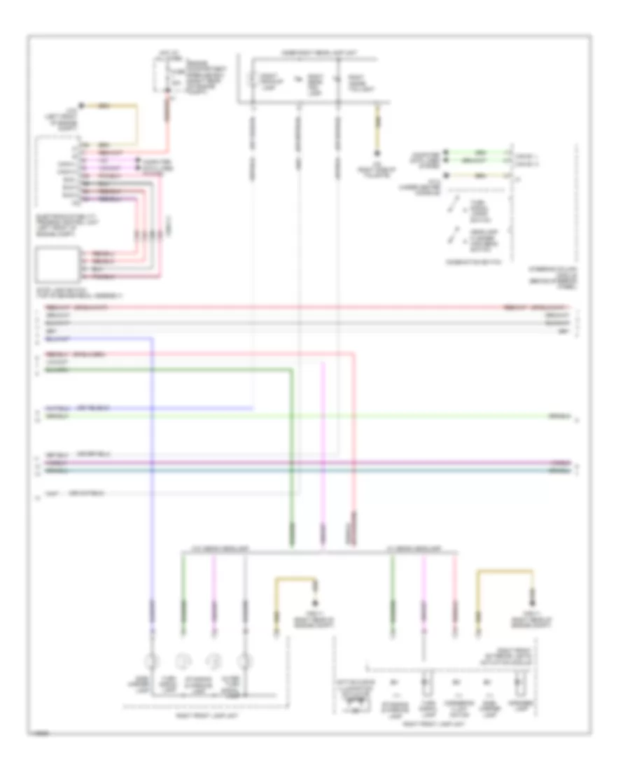 Instrument Cluster Wiring Diagram 1 of 2 for Mercedes Benz C250 2012