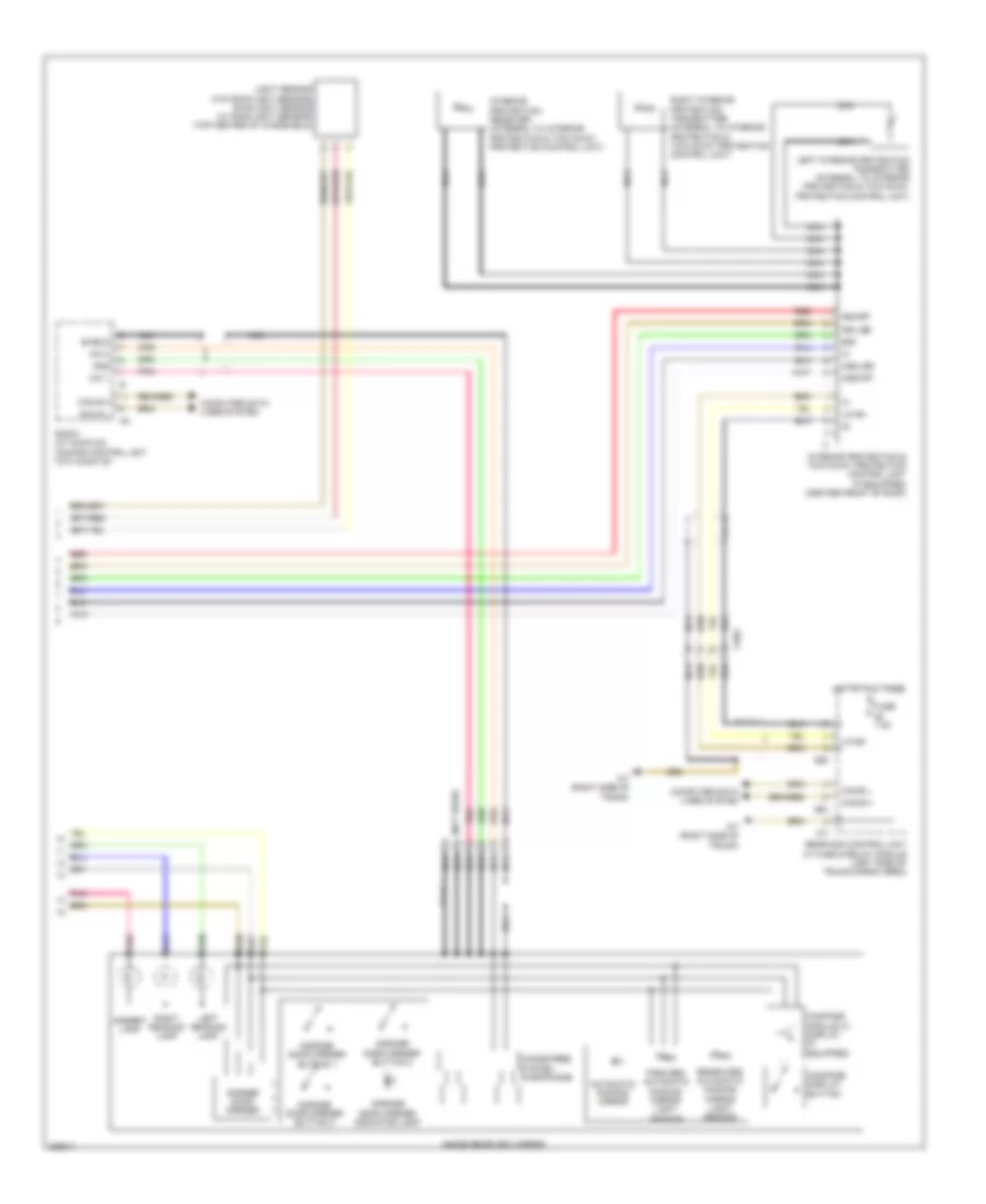 Overhead Console Wiring Diagram, with Sunroof (2 of 2) for Mercedes-Benz C250 2012