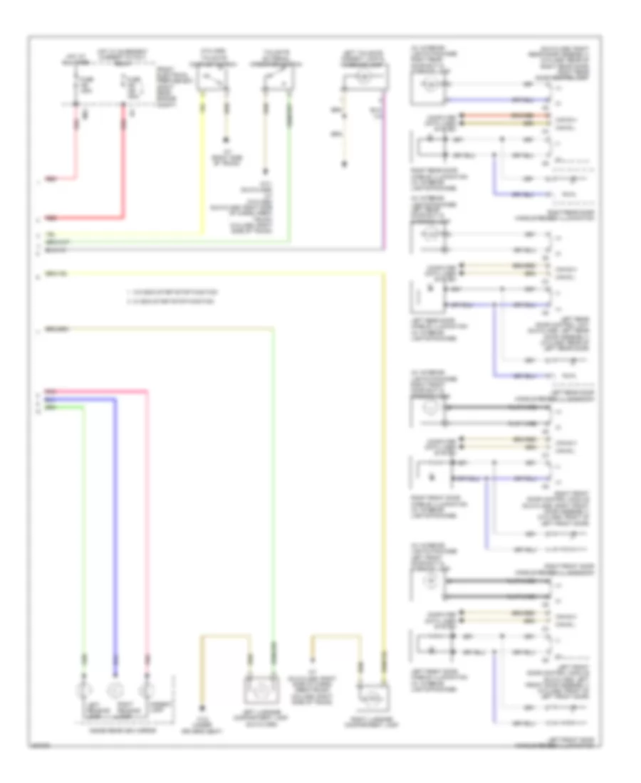 Courtesy Lamps Wiring Diagram (2 of 2) for Mercedes-Benz C250 2012