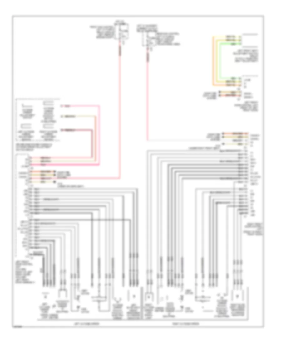 Memory Mirrors Wiring Diagram for Mercedes-Benz C250 2012