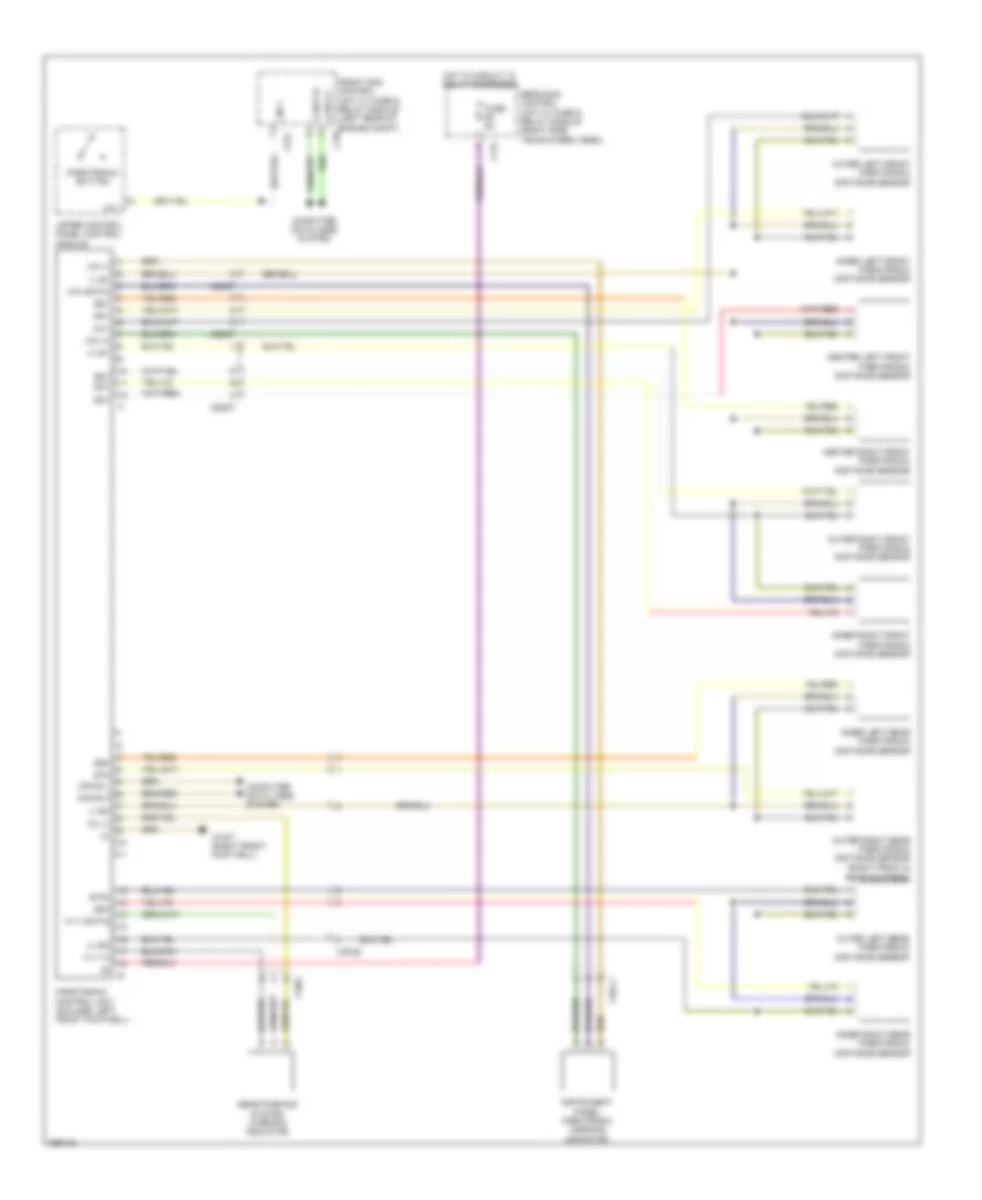 Parktronic Wiring Diagram for Mercedes-Benz C250 2012