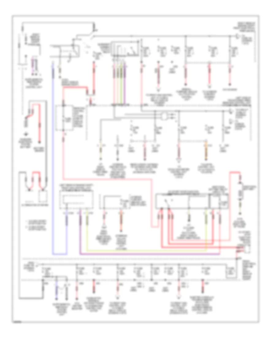 Power Distribution Wiring Diagram 1 of 5 for Mercedes Benz C250 2012