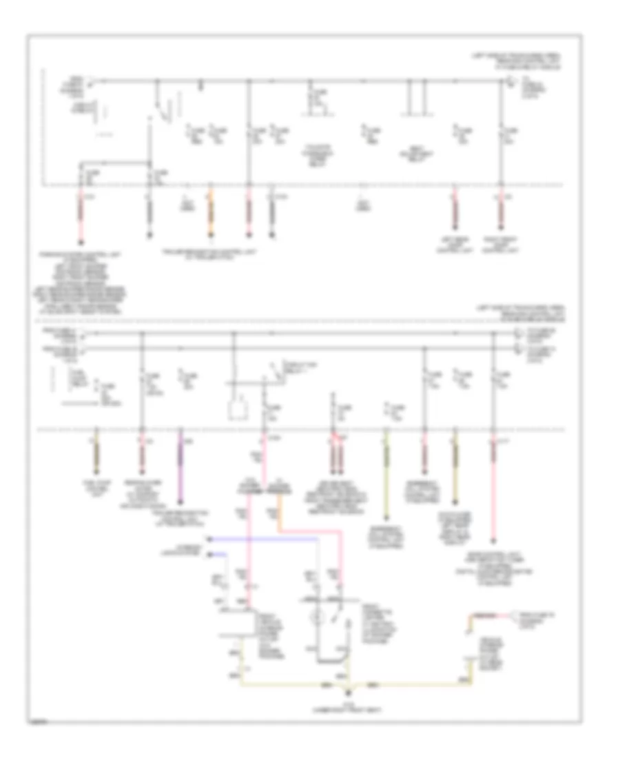 Power Distribution Wiring Diagram (2 of 5) for Mercedes-Benz C250 2012