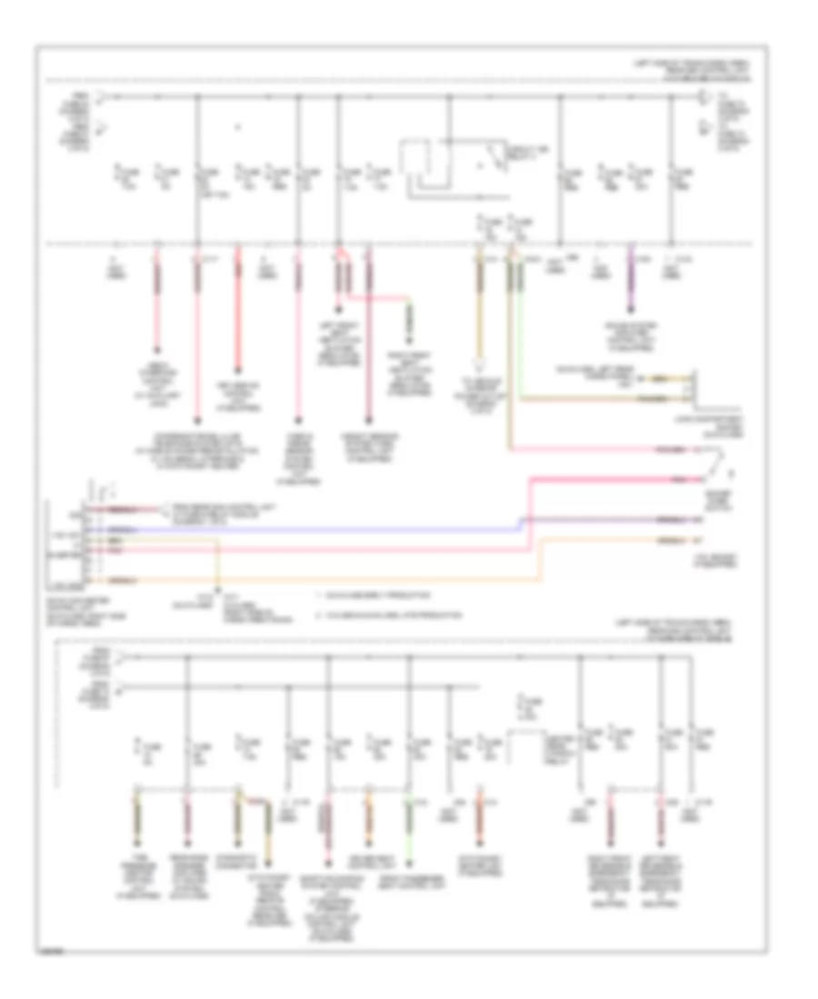 Power Distribution Wiring Diagram (3 of 5) for Mercedes-Benz C250 2012