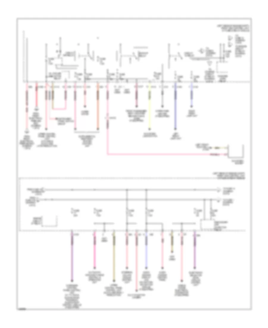 Power Distribution Wiring Diagram 4 of 5 for Mercedes Benz C250 2012