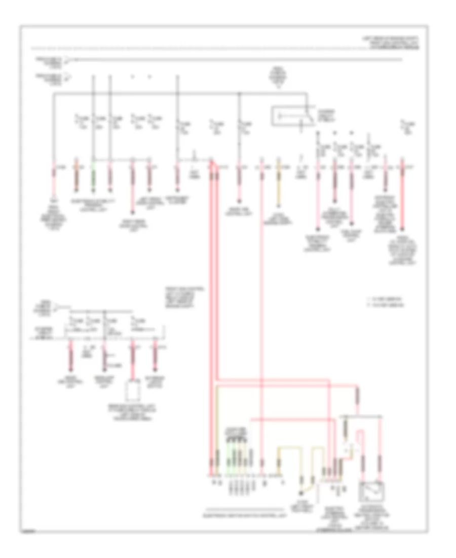 Power Distribution Wiring Diagram (5 of 5) for Mercedes-Benz C250 2012