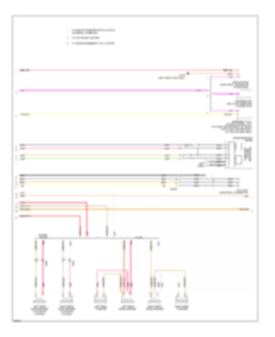 COMAND Actuation Wiring Diagram 2 of 3 for Mercedes Benz C250 2012