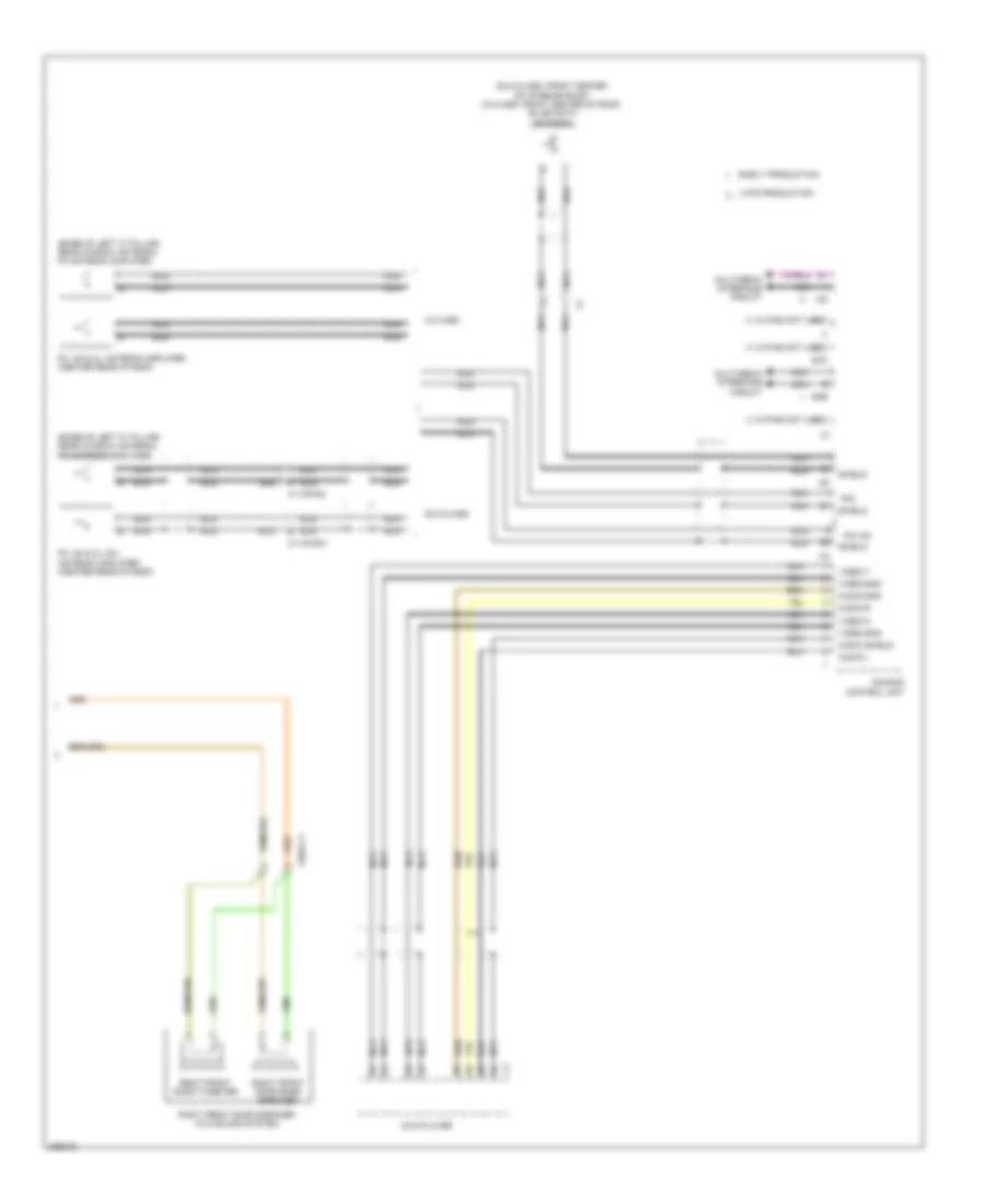 COMAND Actuation Wiring Diagram (3 of 3) for Mercedes-Benz C250 2012