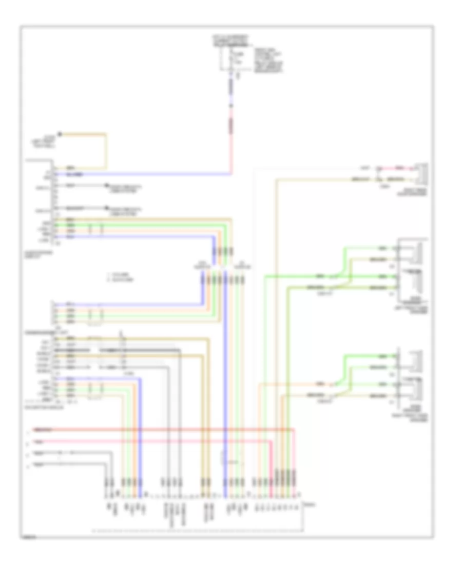 Radio Wiring Diagram (2 of 2) for Mercedes-Benz C250 2012