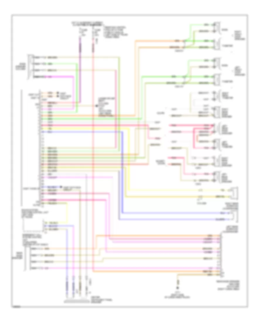 Sound Amplifier Wiring Diagram for Mercedes-Benz C250 2012