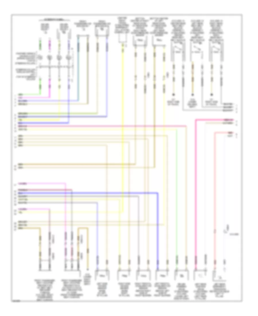 Supplemental Restraint Wiring Diagram (2 of 3) for Mercedes-Benz C250 2012