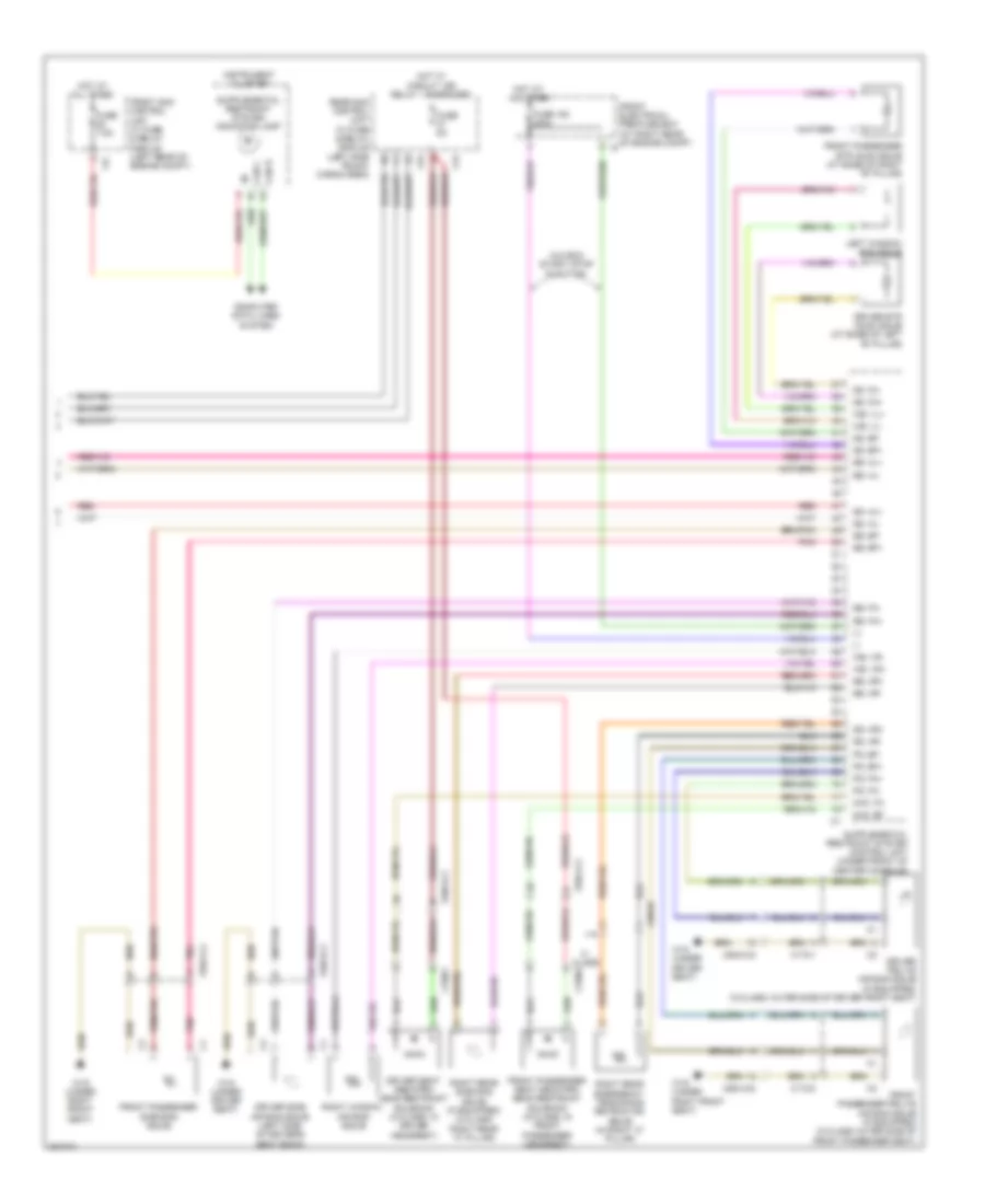 Supplemental Restraint Wiring Diagram 3 of 3 for Mercedes Benz C250 2012