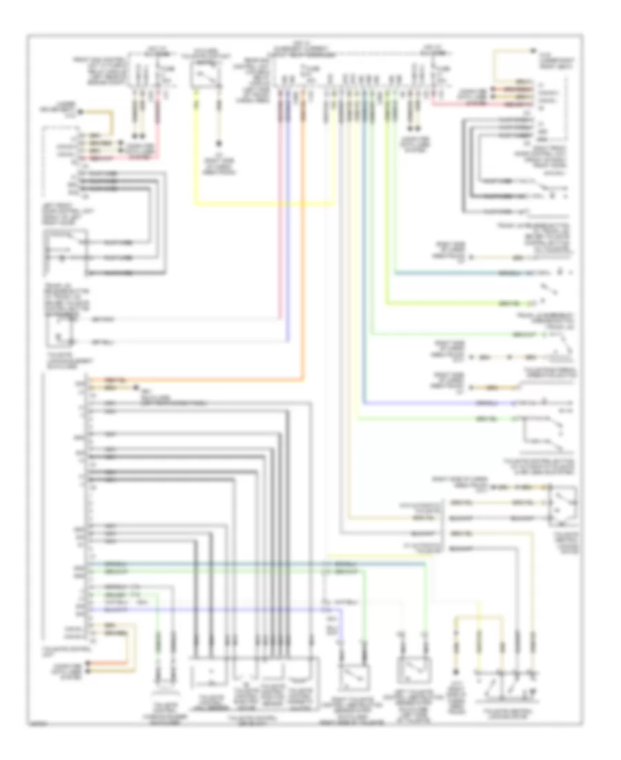 Trunk Pull-Down Wiring Diagram for Mercedes-Benz C250 2012