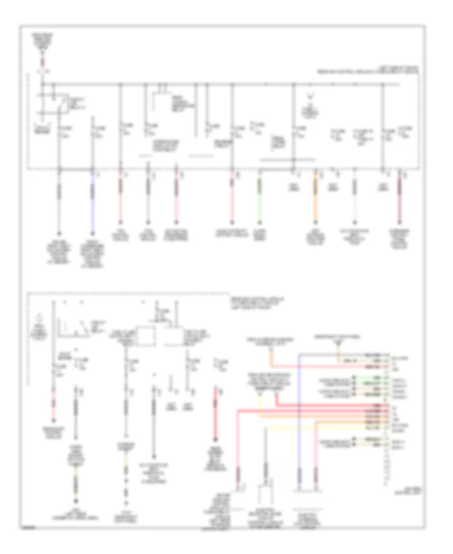 Power Distribution Wiring Diagram 3 of 3 for Mercedes Benz E350 2007