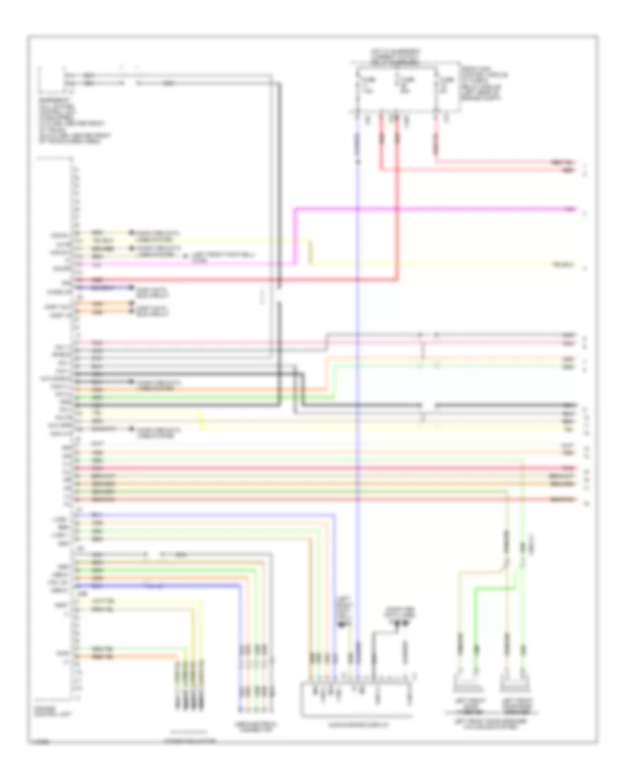 COMAND Actuation Wiring Diagram (1 of 3) for Mercedes-Benz C250 2014